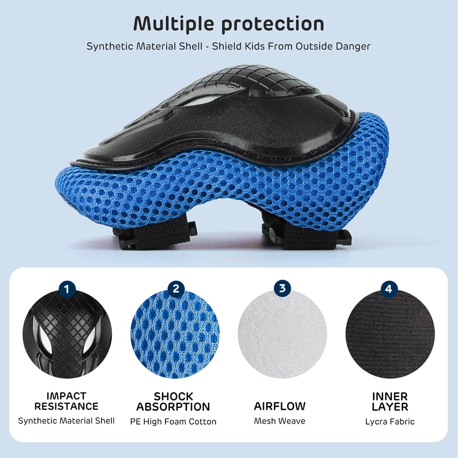 Detalle de ValueTalks Kids Helmet and Pads Set Age 5-12