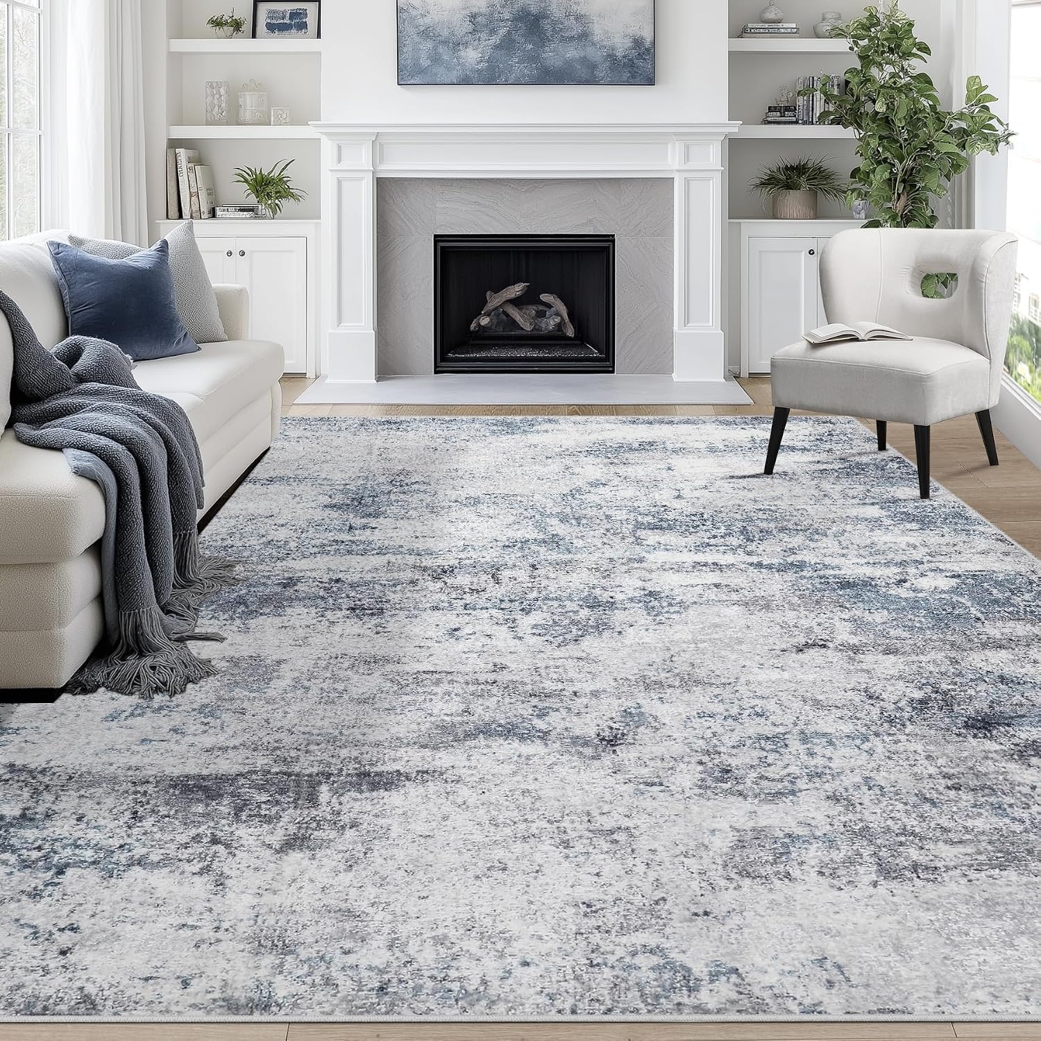 Detalle de 9x12 Area Rug washable low-pile for living room 📐