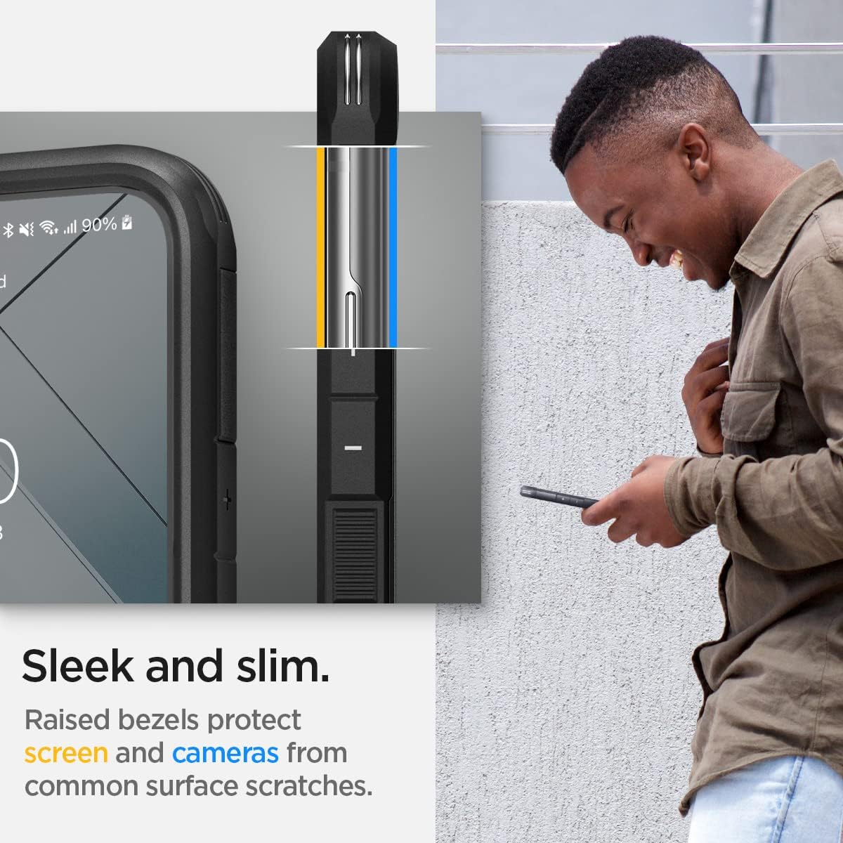 Thumbnail 4 de Spigen Tough Armor pour Samsung S22 — coque noire
