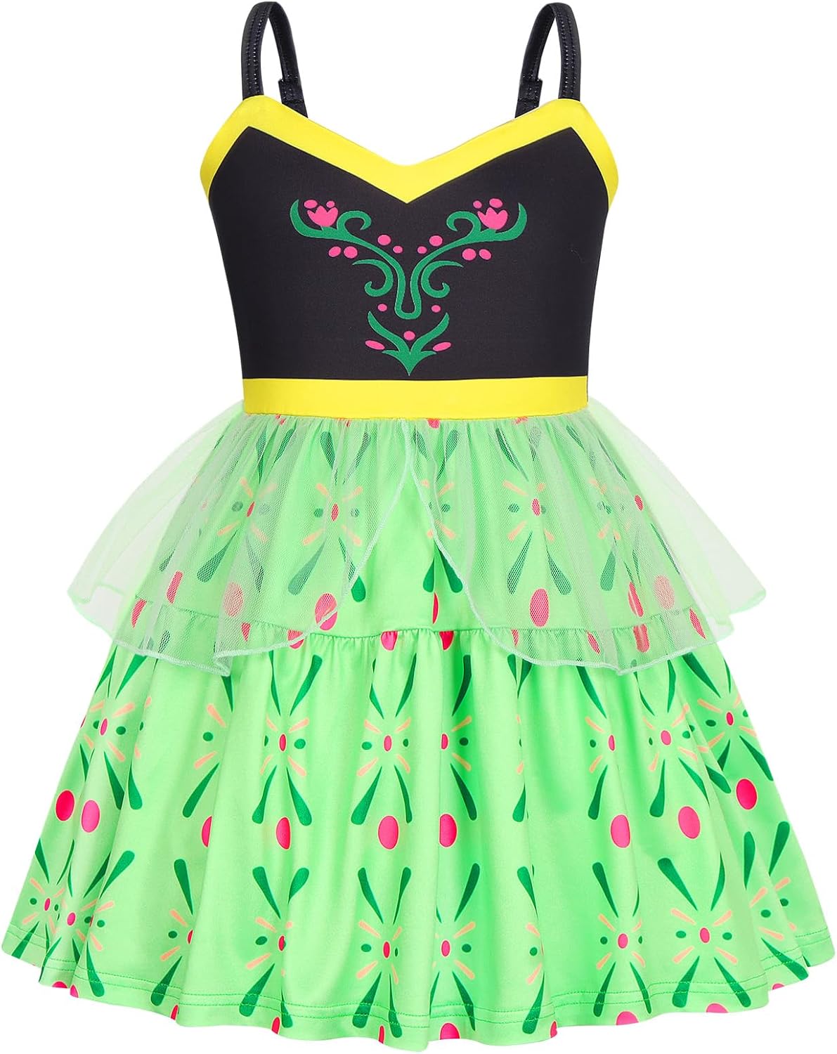 Detalle de AmzBarley Princess Dress for Girls, Sleeveless Tulle Costume with Adjustable Straps