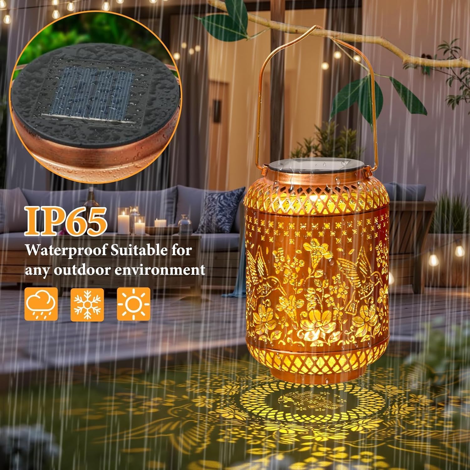 Detalle 1 de UZIMOO Solar Garden Lantern, Metal