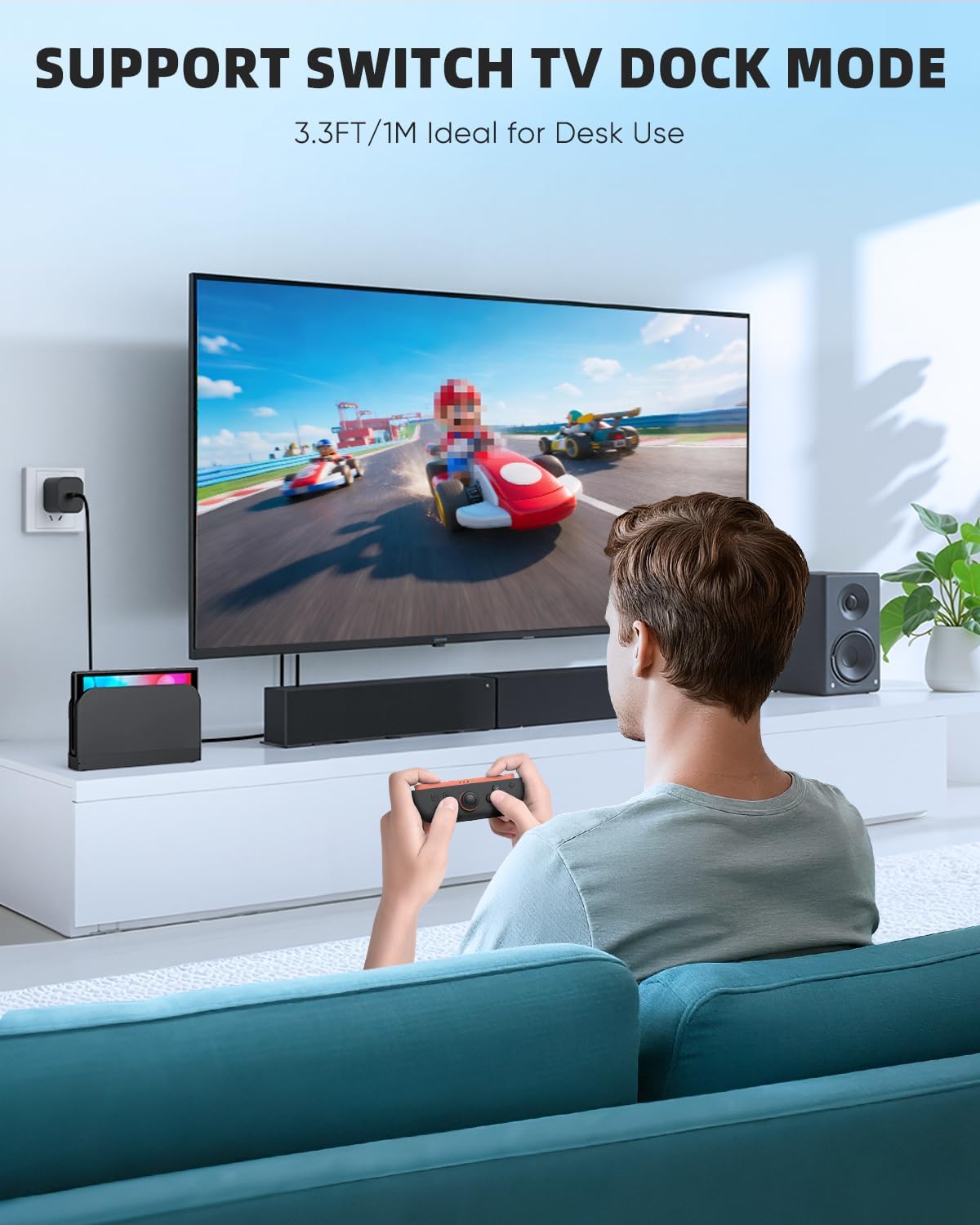 Detalle de Switch 2 Charger 60W USB-C PD 3.0 Power Adapter