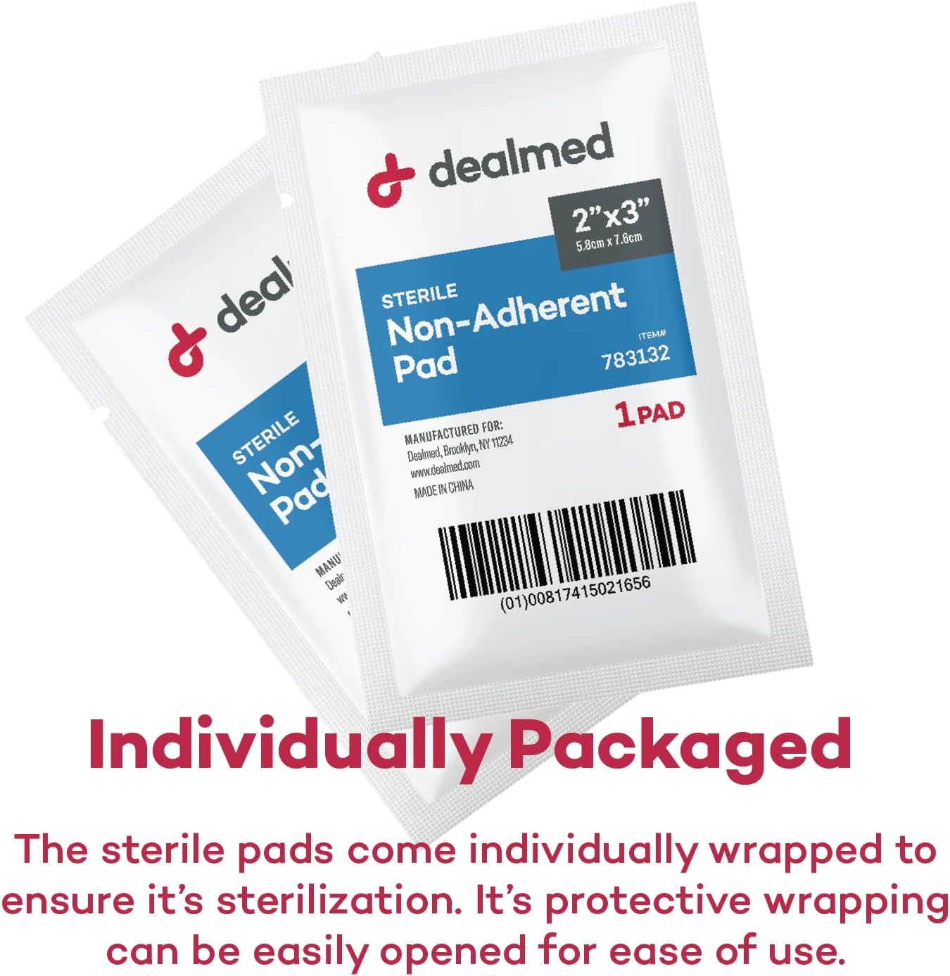 Detalle 1 de Dealmed Non-Adherent Gauze Pads, 3 x 4 in