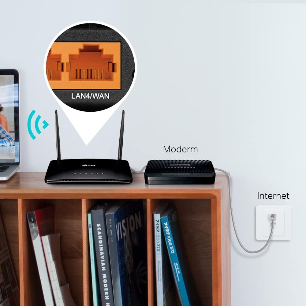 Thumbnail 5 de TP-Link TL-MR6400 4G WiFi router with 4 LAN