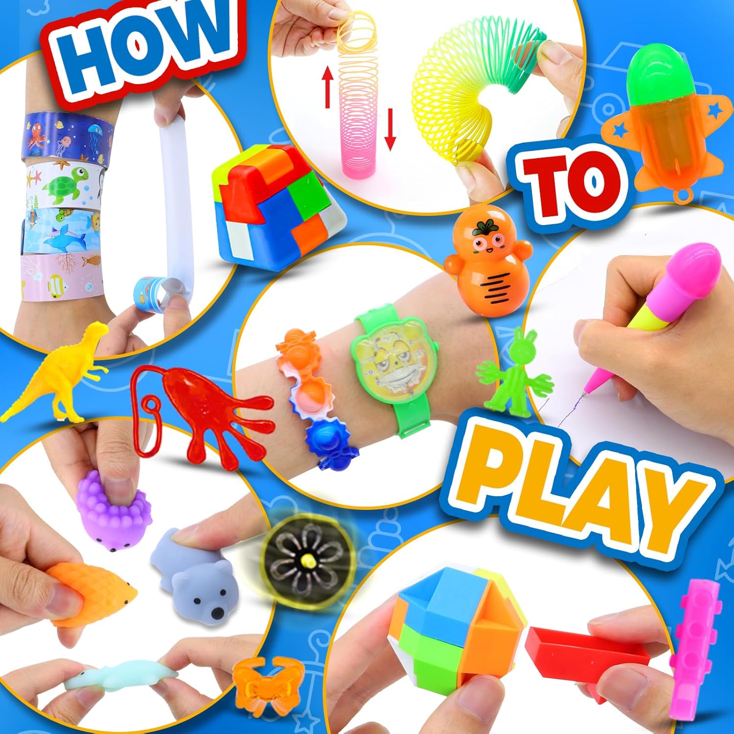 Thumbnail 4 de Olganicor 350 PCS Party Favors for Kids: Fidget Toys Bulk & Easter Egg Fillers