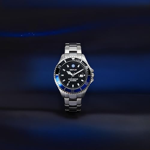 Detalle de Sector No Limits Orologio Uomo Tempo Data Analogico 43 mm – Collezione 230 INTER Special Edition – R3253161062