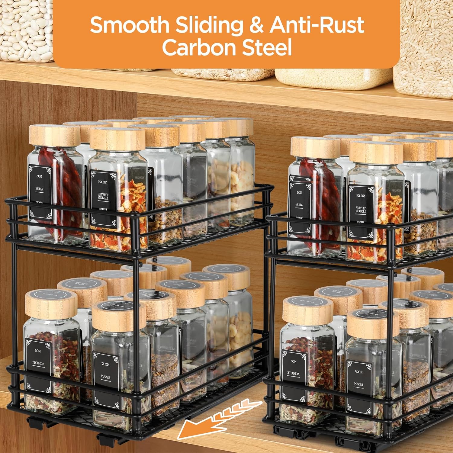 Thumbnail 1 de VINATO Organizador de Especias Deslizante 26x15x21,8