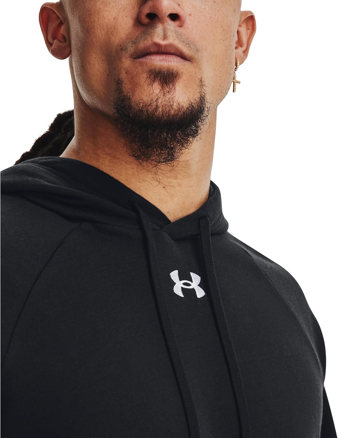 Detalle 2 de Under Armour Men’s UA Rival Fleece Hoodie Shirt (Black)