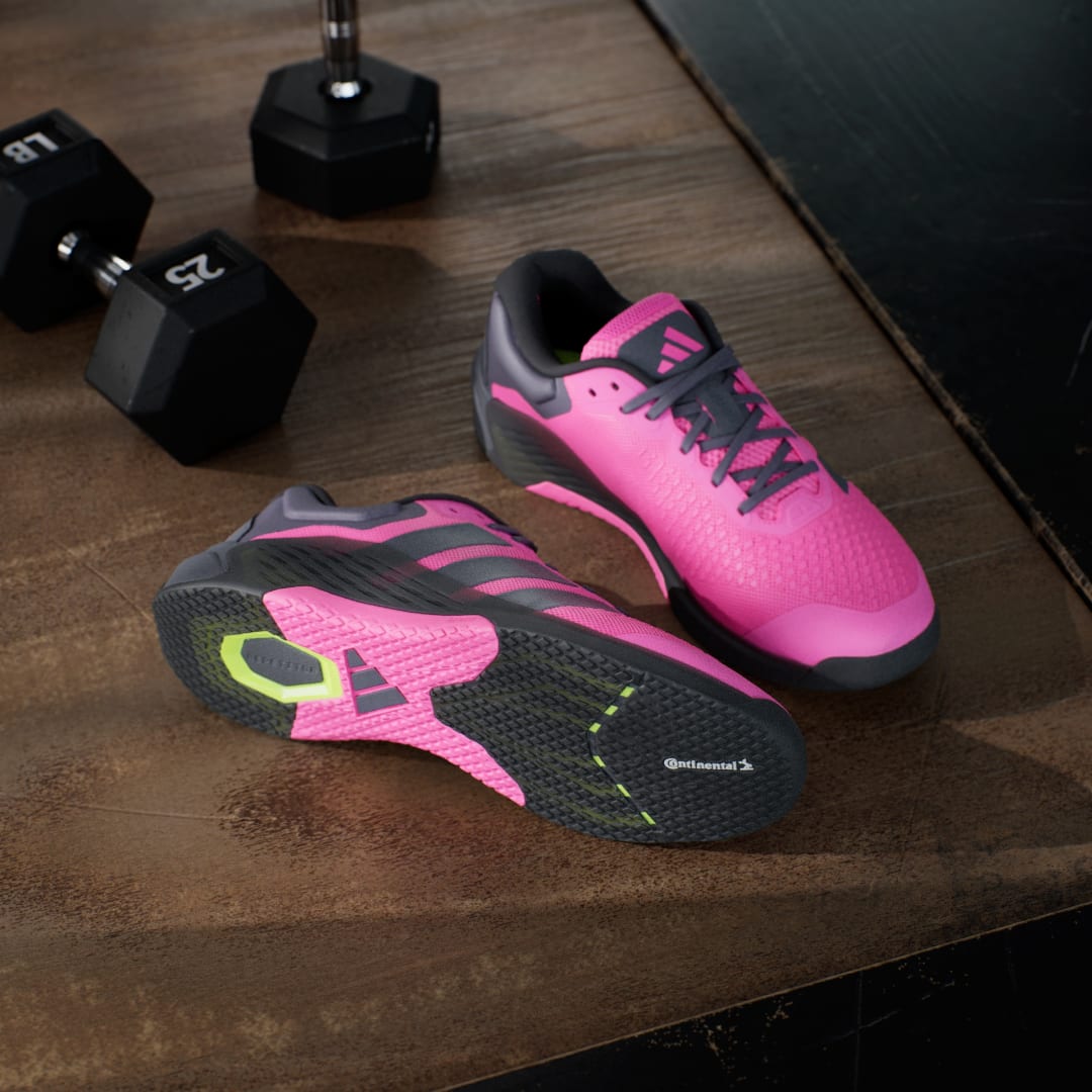 Detalle de Adidas Dropset 4: Zapatilla de training en Rosa, para entrenos con apoyo y versatilidad