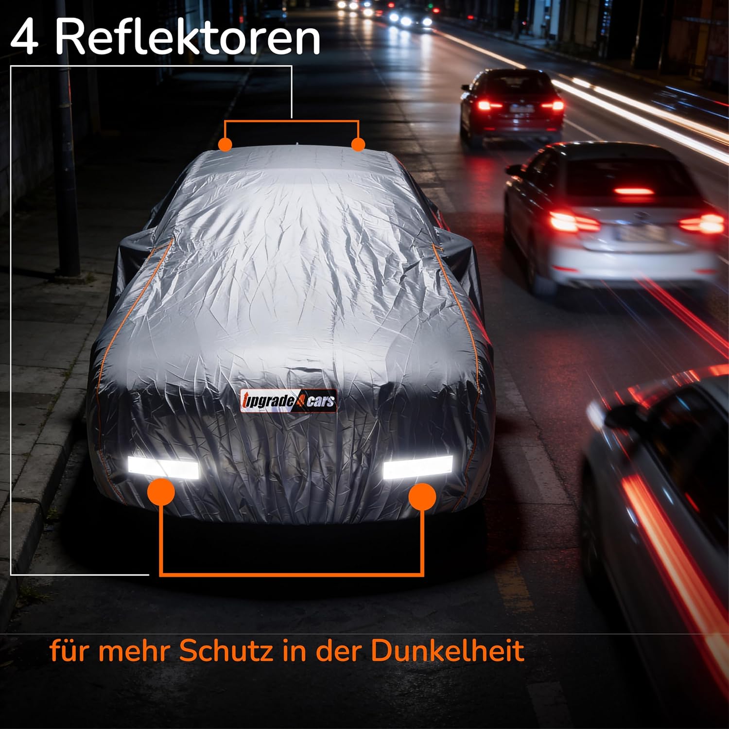 Detalle de Upgrade4cars Autoabdeckung Outdoor Vollgarage wasserdicht 2026 – Universal für Pkw (M, 440x180x120 cm)