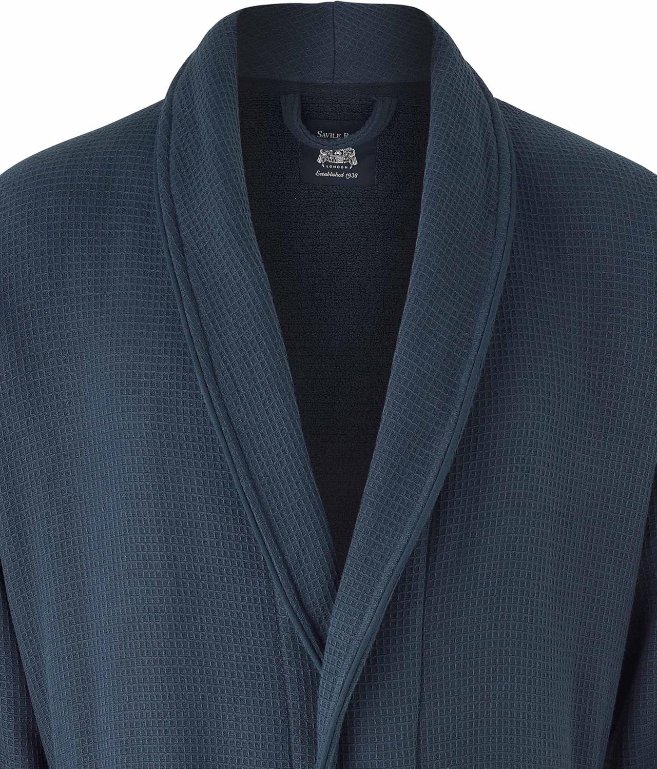 Thumbnail 1 de THE SAVILE ROW COMPANY LONDON Men’s 100% Cotton Honeycomb Waffle Bathrobe with Terry Lining