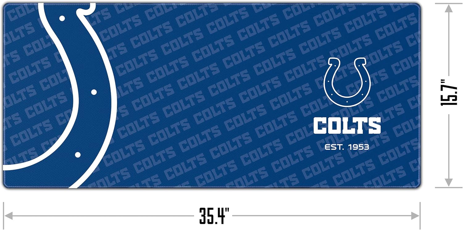Detalle 2 de YouTheFan NFL Logo Series Deskpad — washable fabric desk mat with non-slip backing