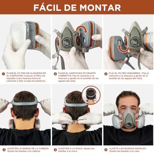 Detalle 2 de RHINO Smart Solutions mascarilla respiratoria RH-M101
