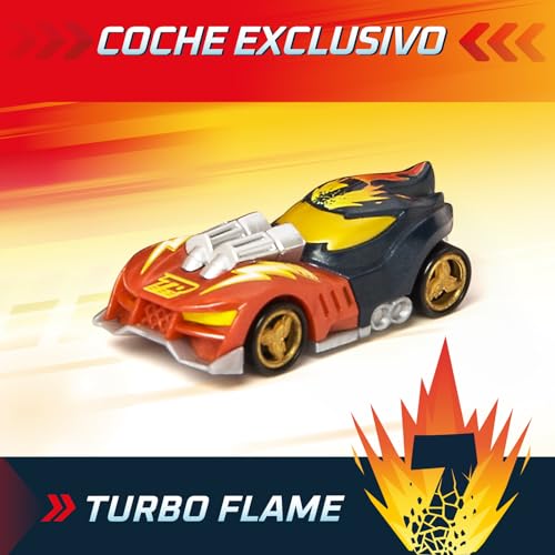 Detalle de T-Racers Mix ’N Race Thunder Truck: 3 acciones en 1 y espacio para 7 coches