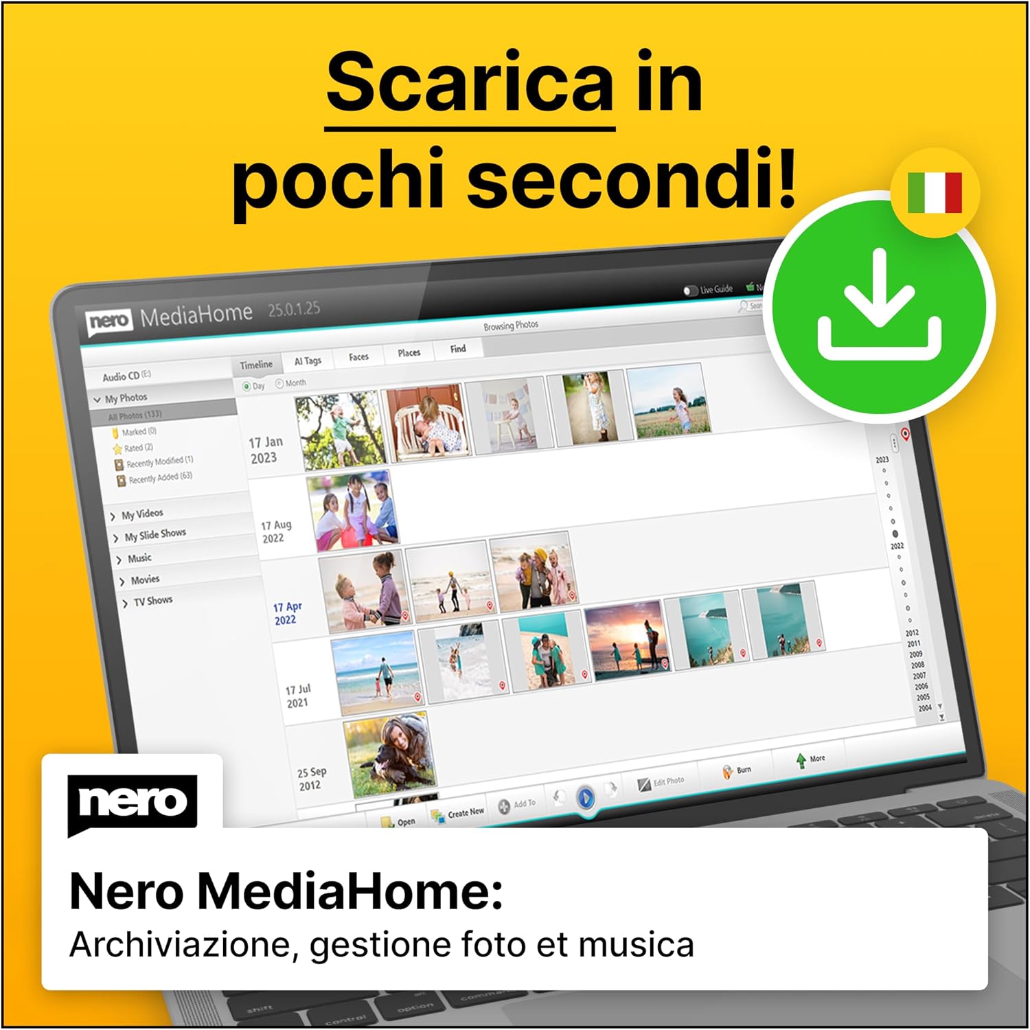 Detalle de Nero Platinum 365: Suite multimediale per foto/video, backup e ottimizzazione PC