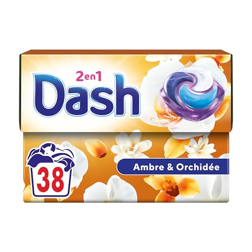 Detalle de Dash 2en1 PODS Lessive Ambre & Orchidée x38 — Capsules lavantes riches en douceur
