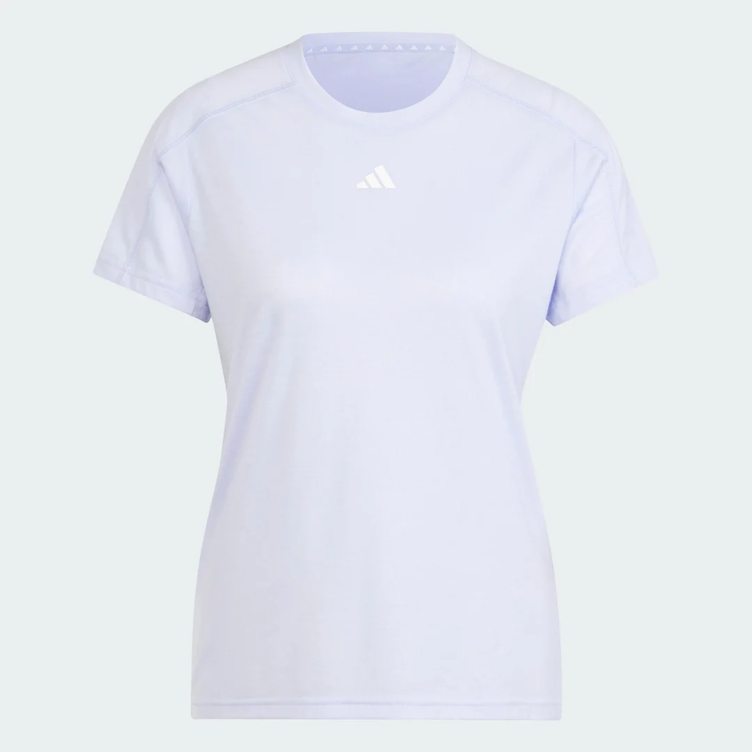 Detalle 2 de Camiseta cuello redondo AEROREADY Train Essentials Minimal Branding de Adidas – violeta