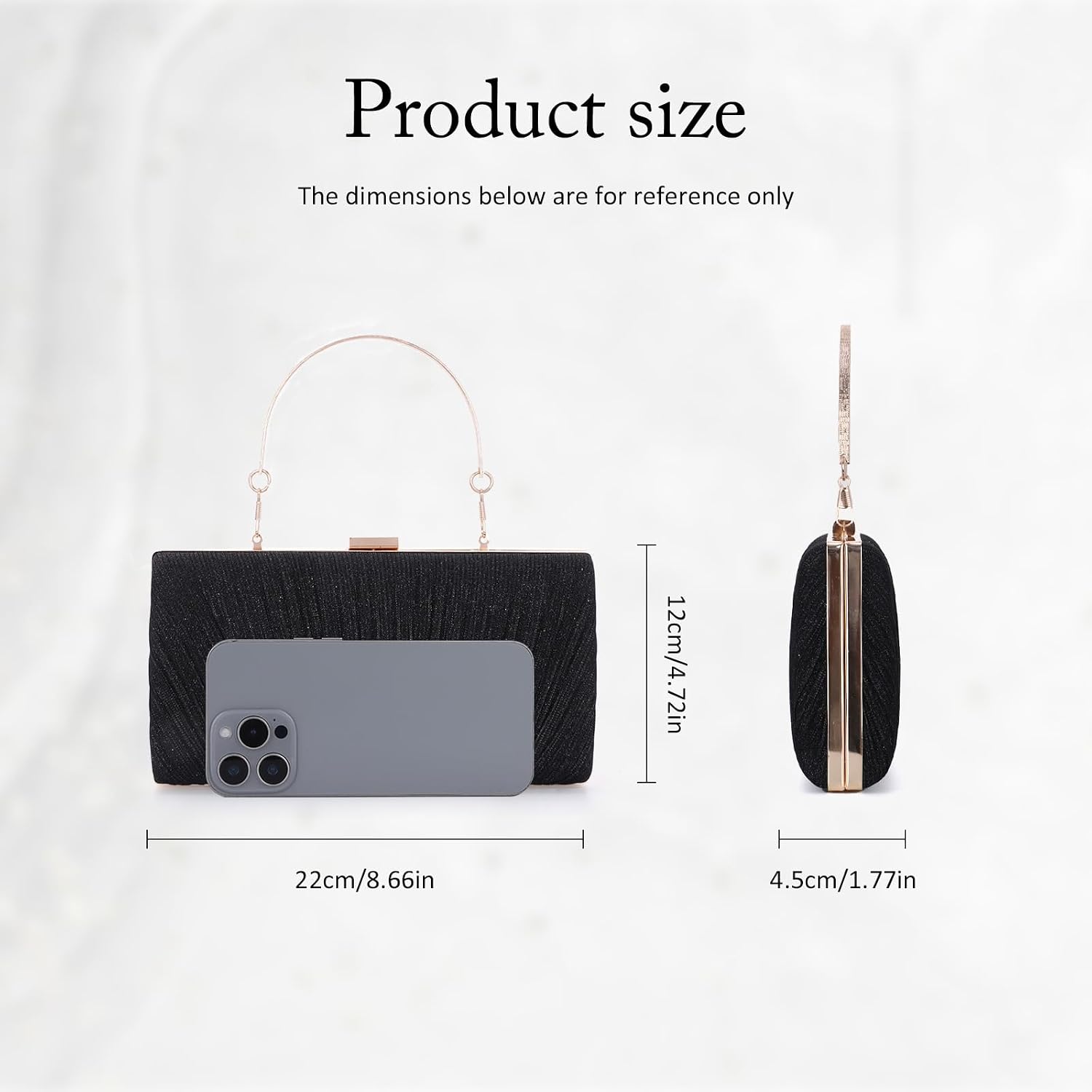 Detalle de Fecialy Clutch Handtasche 22 x 12 cm