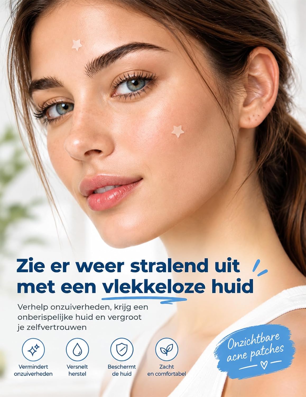 Detalle 1 de Dr. Zitacne puistjespleisters 255 stuks, hydrocolloïde, 5 kleuren en 5 maten