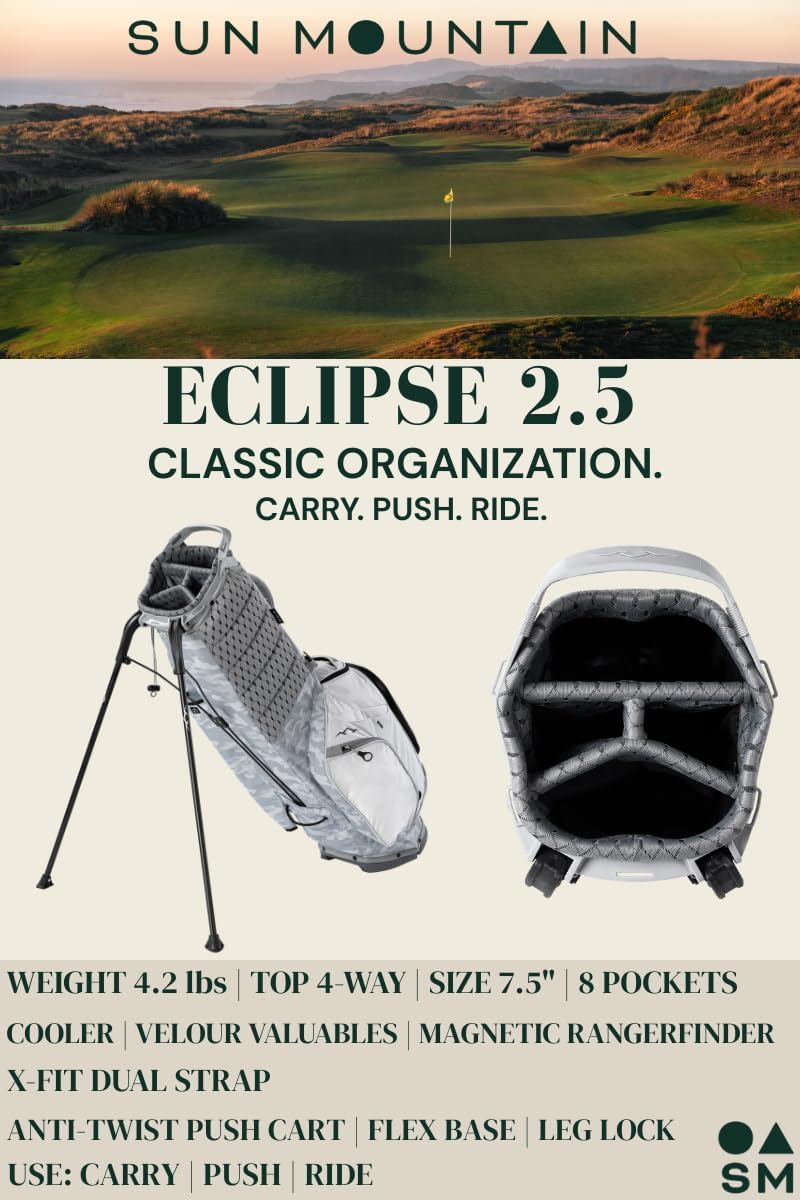 Thumbnail 3 de Sun Mountain Eclipse 2.5 damska torba golfowa z nóżkami, 4-kierunkowa, nylonowa
