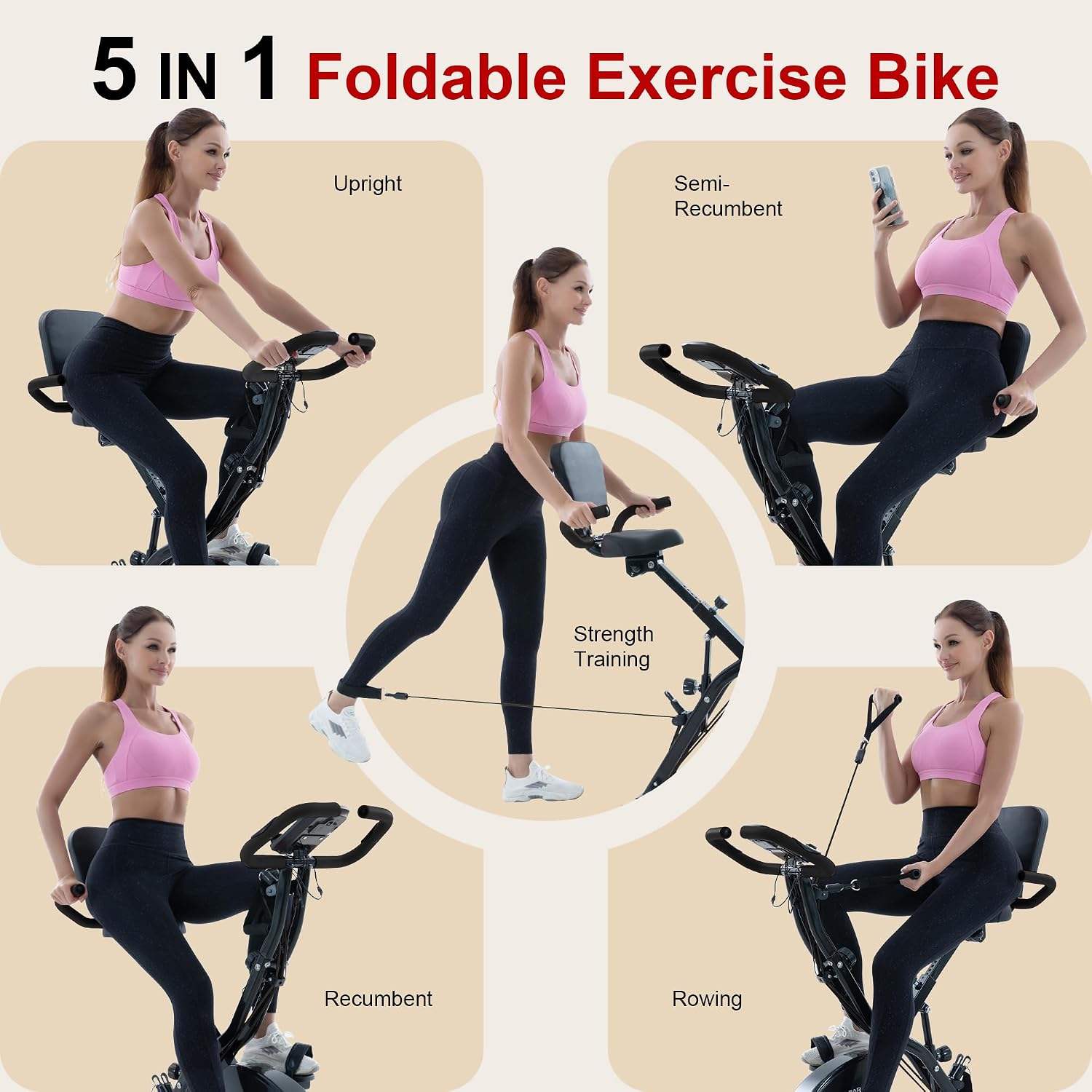 Thumbnail 4 de BARWING Stationary Exercise Bike 350 lb