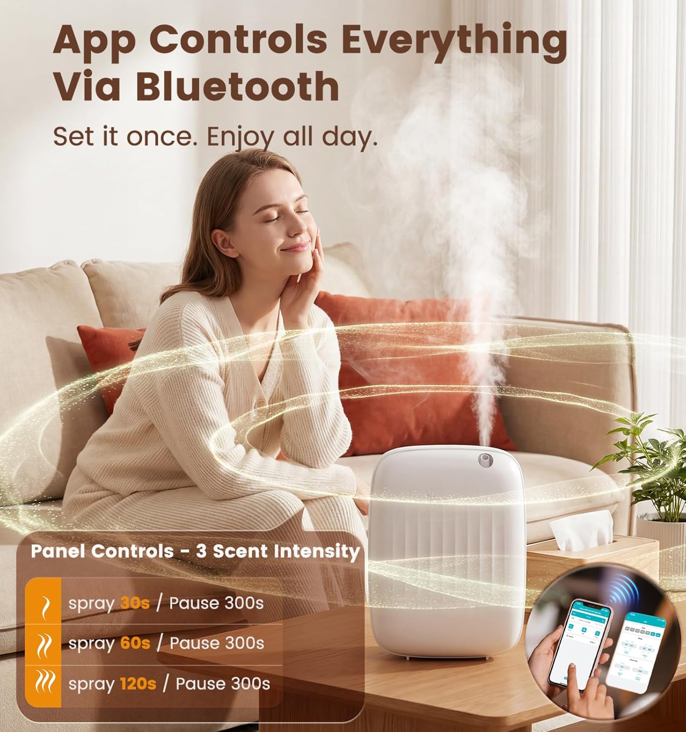 Thumbnail 3 de Ziweo Waterless Essential Oil Diffuser — Whole-Home Scent for Large Spaces