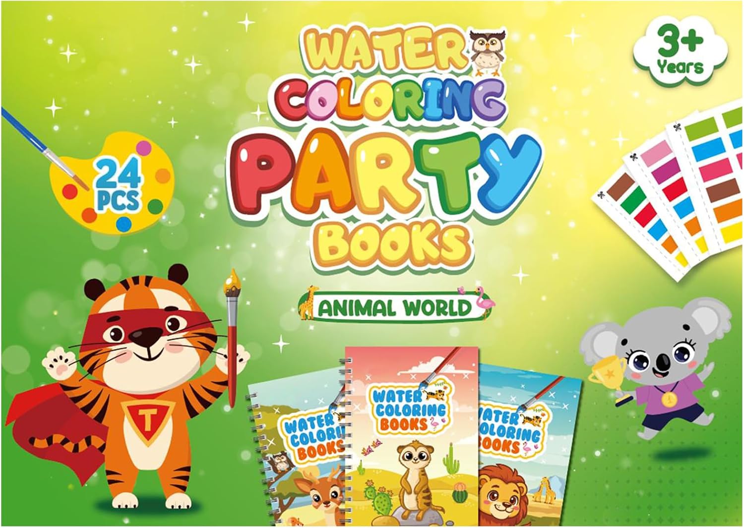 Detalle de Water Colouring Books: Mini Water Painting Books for Kids (24 Ocean) – Party Bags Fillers for Ages 4–9