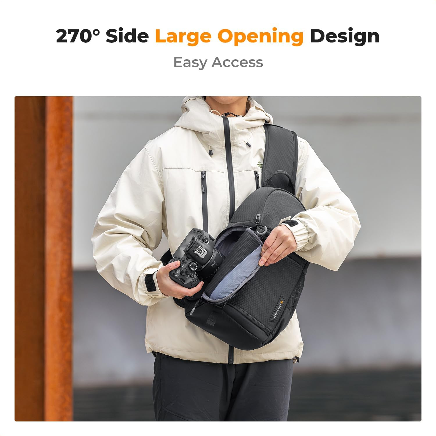 Detalle 2 de K&F CONCEPT Bolsa Sling 10L para Cámara