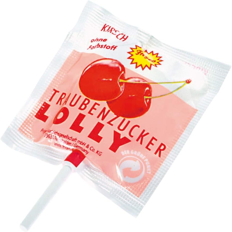 Detalle de Frigeo Grape Sugar Lollies, 100 Pieces, 750 g Bucket, Three Fruit Flavours