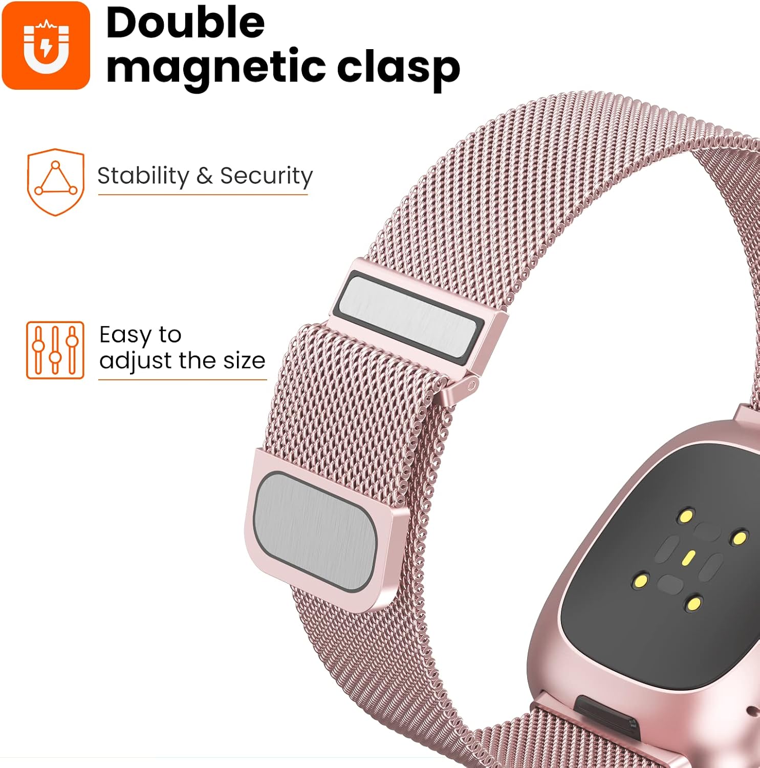 Thumbnail 1 de Yoohoo Straps Fitbit Versa 4 strap Rose Pink