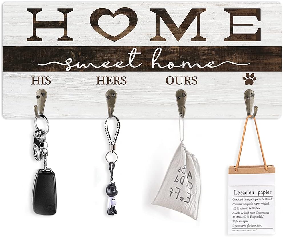 Thumbnail 6 de CHDITB Welcome Please Remove Your Shoes Wood Sign Plaque – Rustic Door Sign for Home Entry