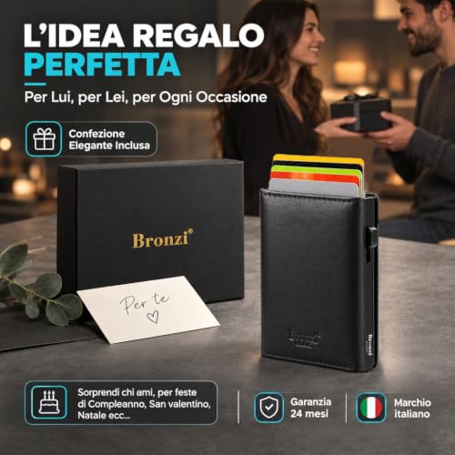 Thumbnail 6 de Bronzi Portafoglio Uomo Slim Piccolo con protezione RFID – design italiano