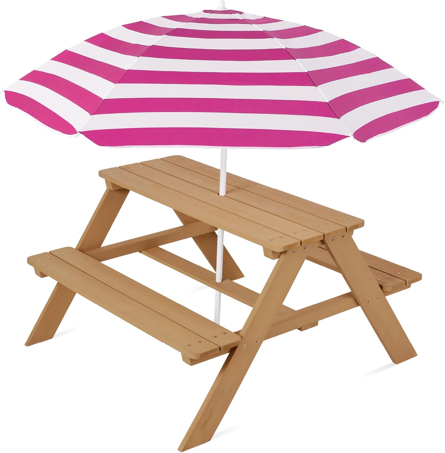 Best Choice Products Kids Picnic Table Hemlock Wood
