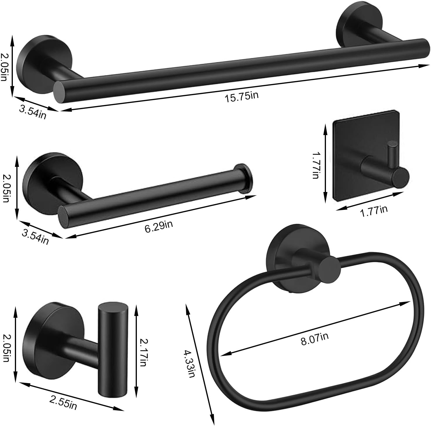 Thumbnail 2 de 7-Piece Bathroom Accessories Set