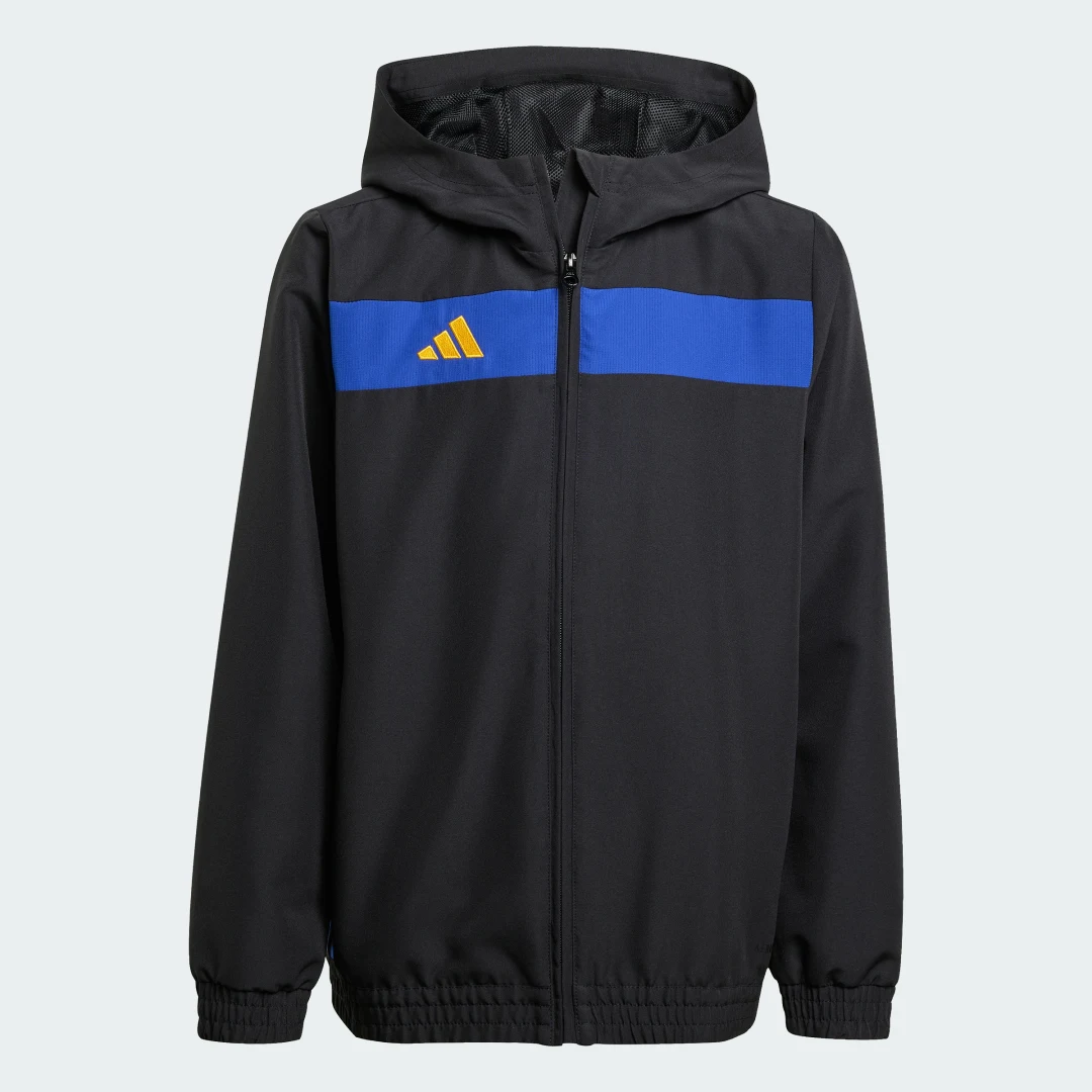 Detalle 2 de Chaqueta con capucha Tiro 25 Essentials (Adolescentes) de Adidas — color Negro