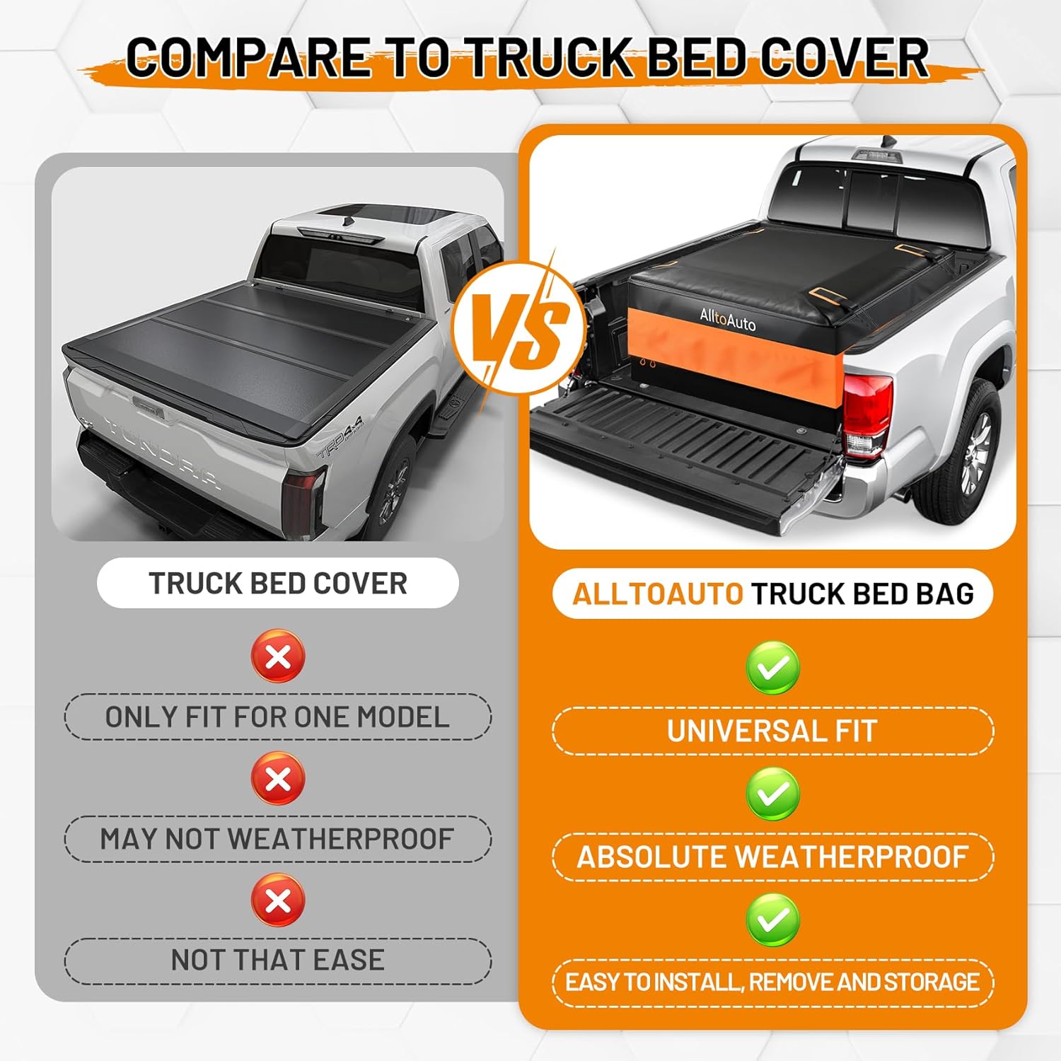 Thumbnail 5 de Jumbo 38 CuFt Truck Bed Cargo Bag: 100% Waterproof Heavy-Duty Storage for Full-Size Trucks