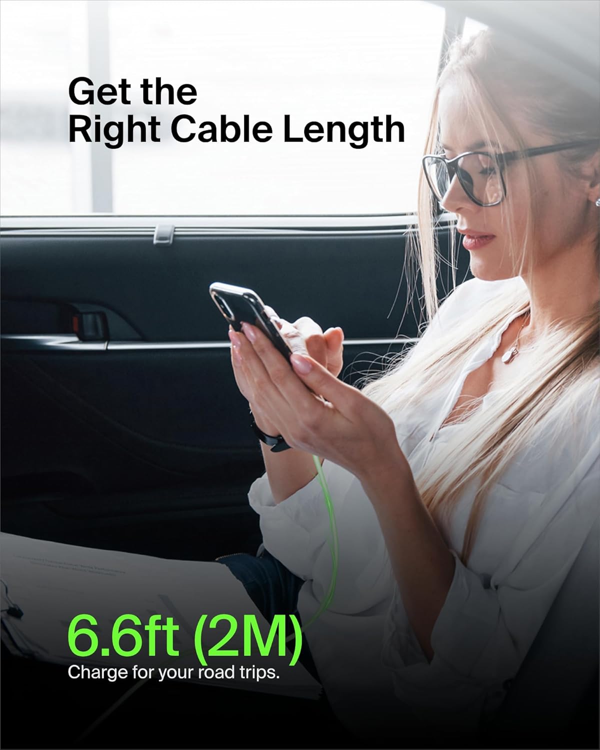 Thumbnail 6 de Belkin BoostCharge USB-C to USB-C Fast Charging Cable (2M) – White