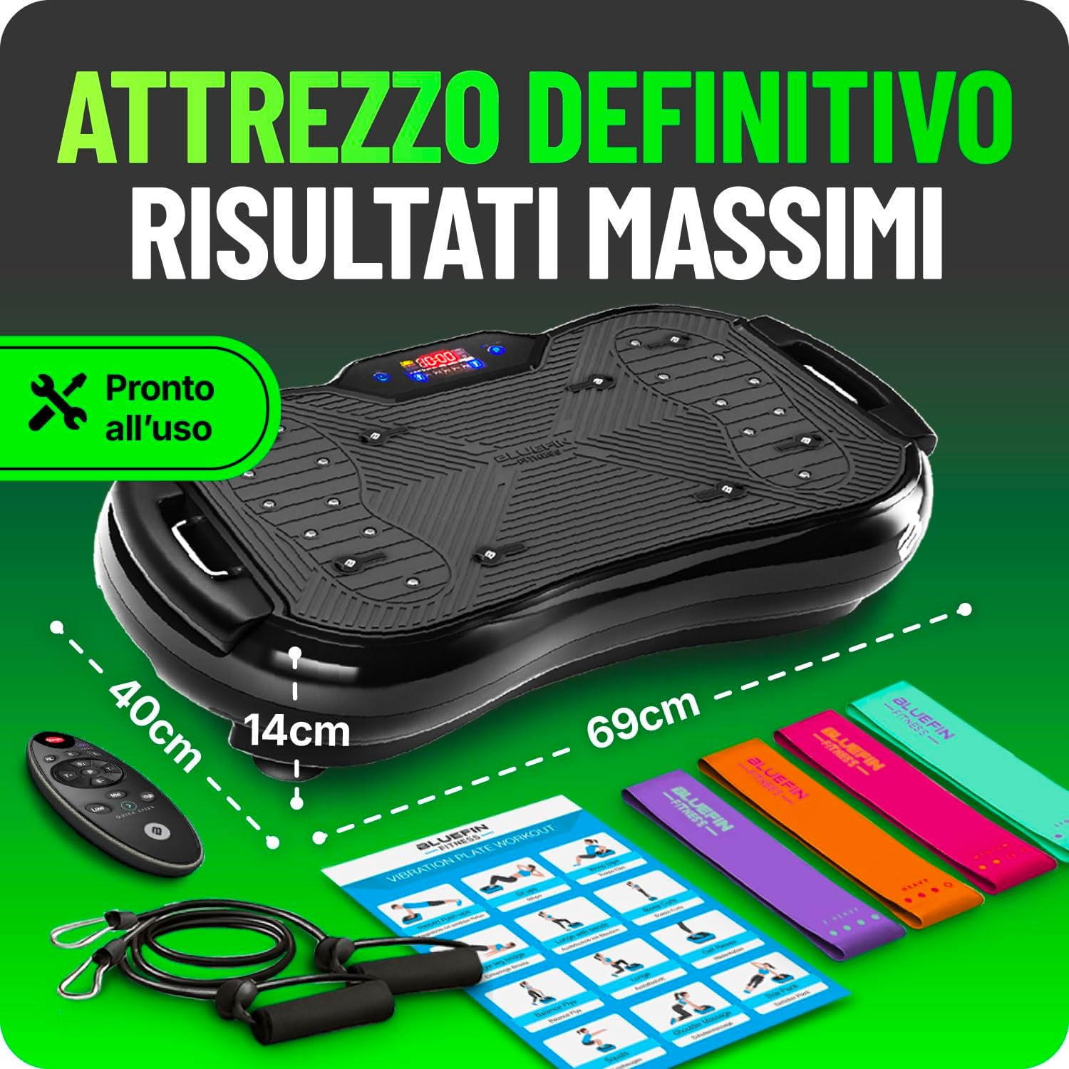 Detalle 2 de Bluefin Fitness Ultra Slim Plus 180 livelli 📟
