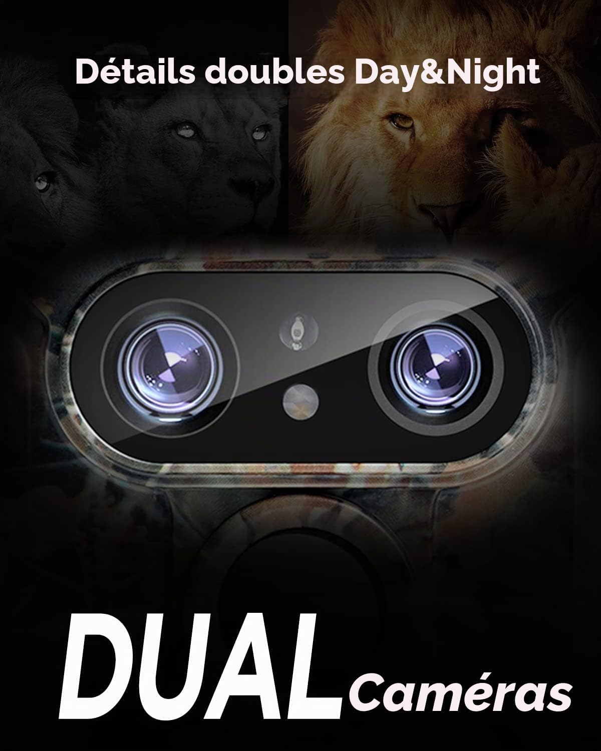 Thumbnail 1 de iZEEKER iG600 wildcamera met dubbele lens, 4K 30 fps en wifi