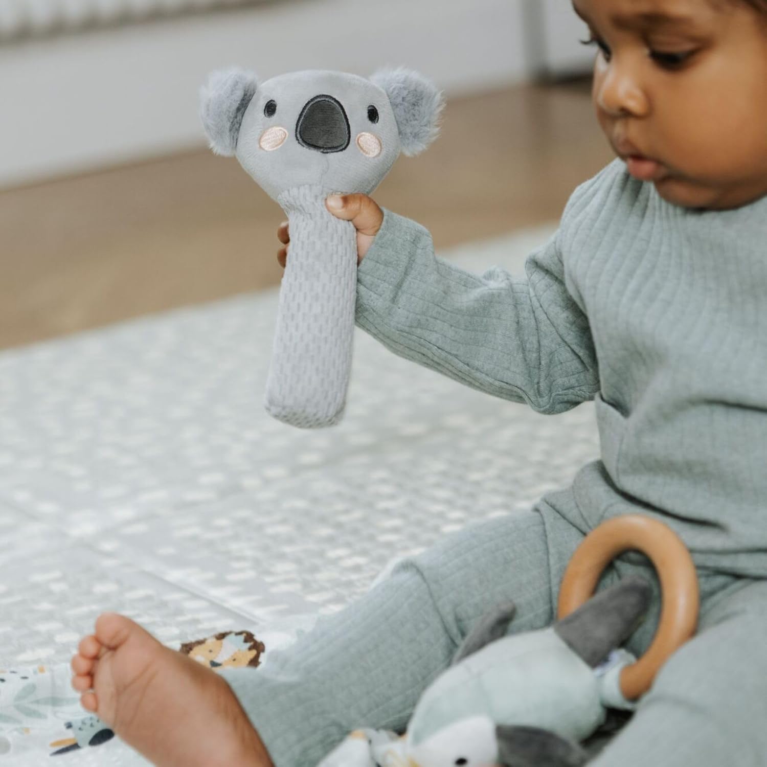 Detalle de Nuby Ensemble cadeau Animal Adventures – Ensemble de 3 pièces dès la naissance
