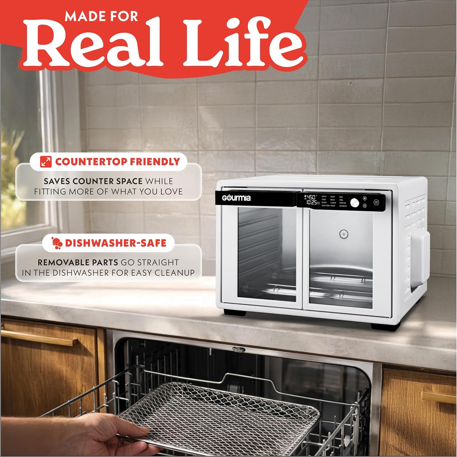 Thumbnail 6 de Gourmia French Door Air Fryer Oven 37 Qt
