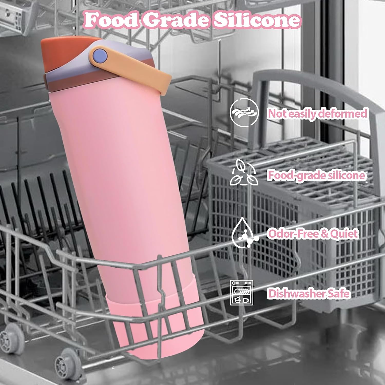 Thumbnail 5 de Kaitiaki OWSB1201 Silicone Boot for Owala Bottles, Kickflip Pink
