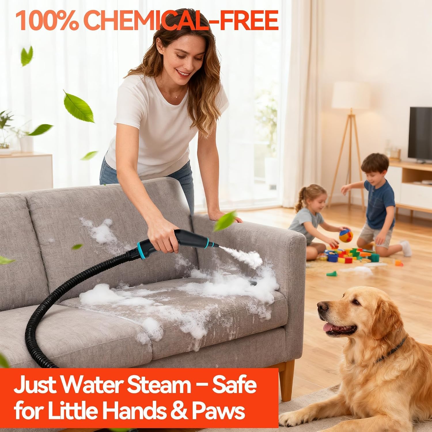 Thumbnail 5 de VniYors 2500W Handheld Steam Cleaner (6-Speed Portable Steamer, Large Tank, 10 Accessories)