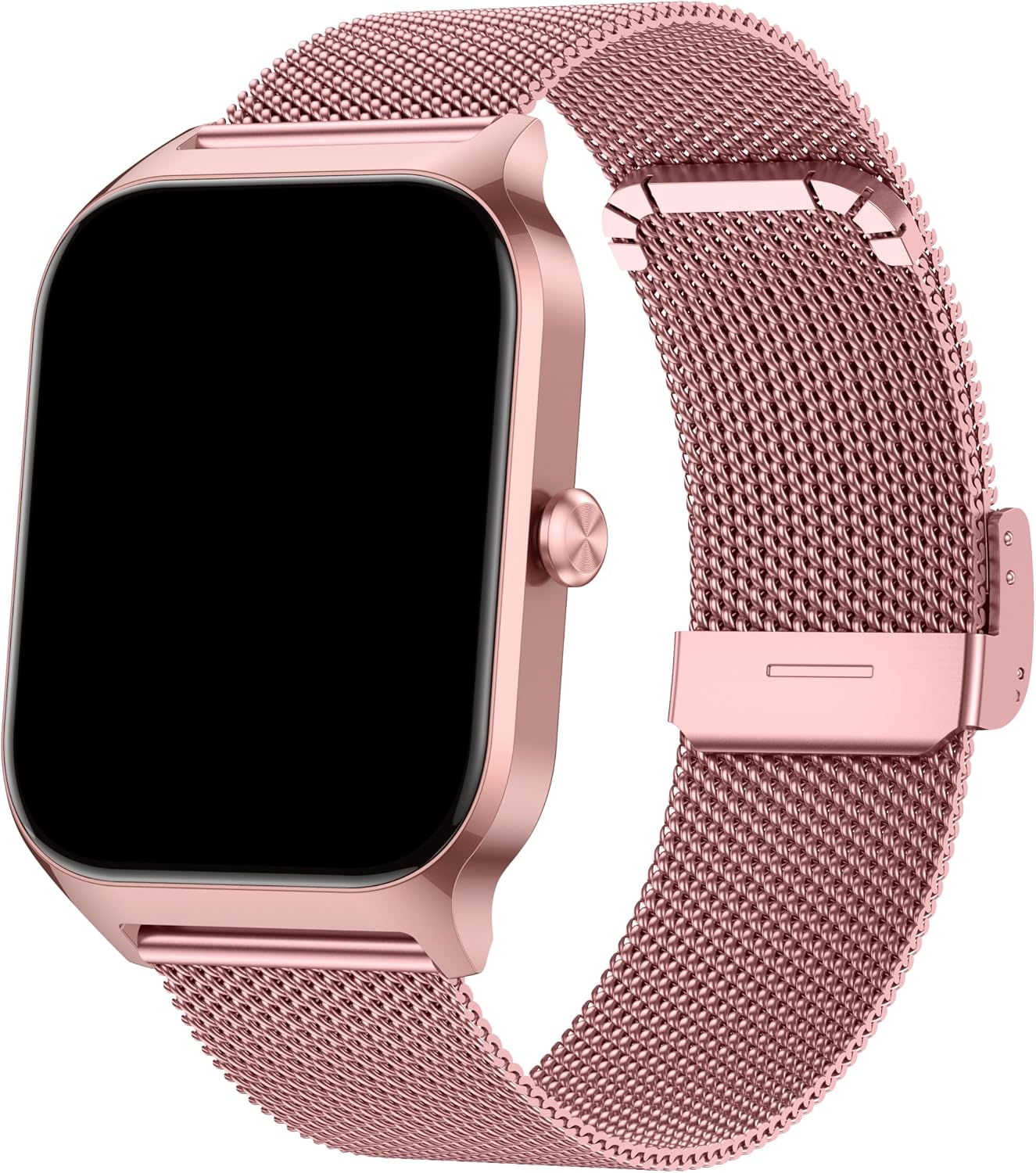 CASCHO Montre Connectée Femme avec Appel Bluetooth – Écran 1,85'' HD, 120+ Modes, IP68, Rose