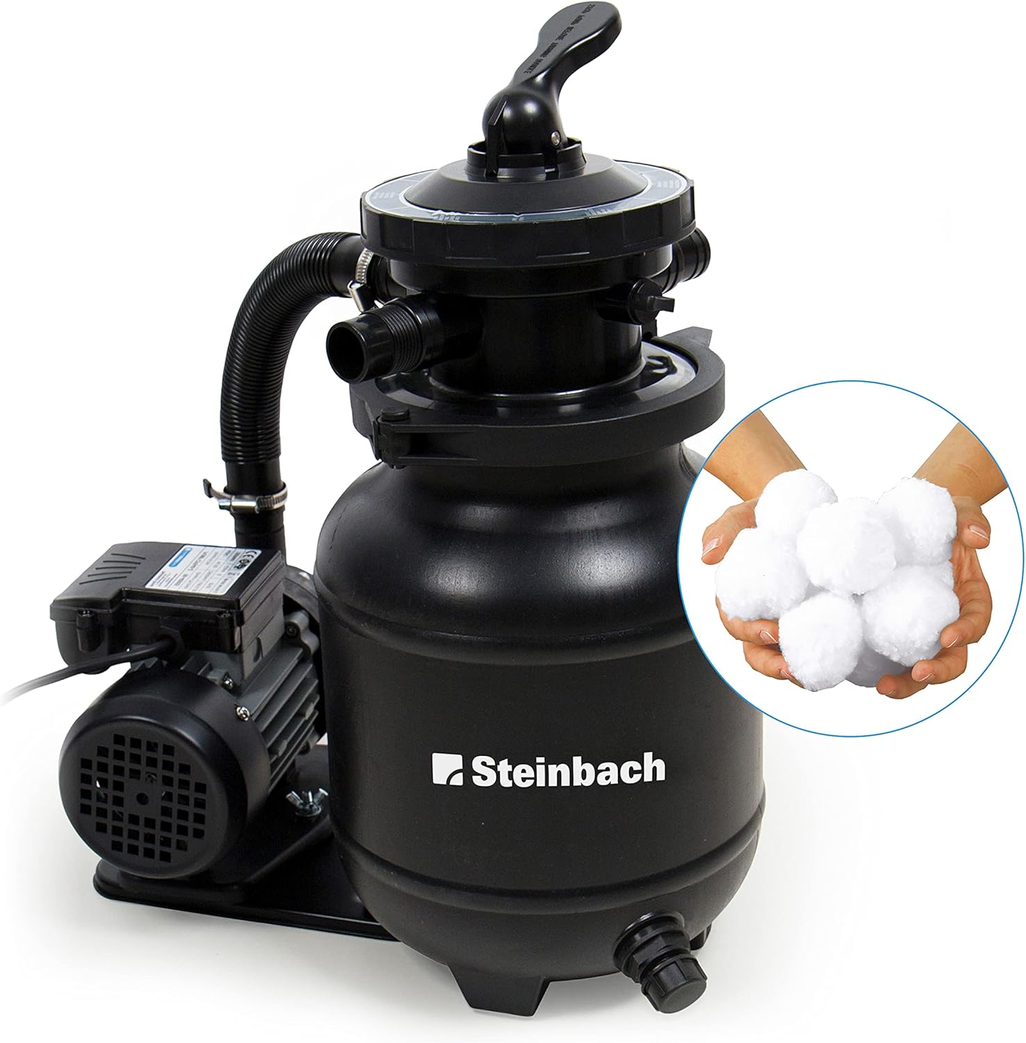 Detalle 2 de Steinbach Speed Clean Active Balls+ Filtro a sabbia – Nero, 41 × 25 × 56 cm