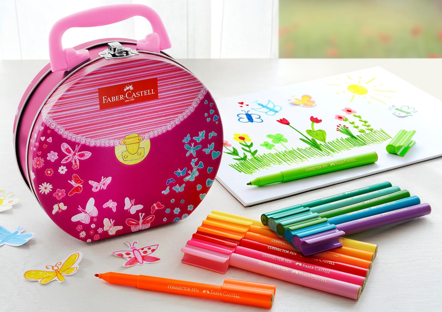 Thumbnail 2 de Faber-Castell 155537 Feutres Connector — 33 feutres avec sac à main et clip