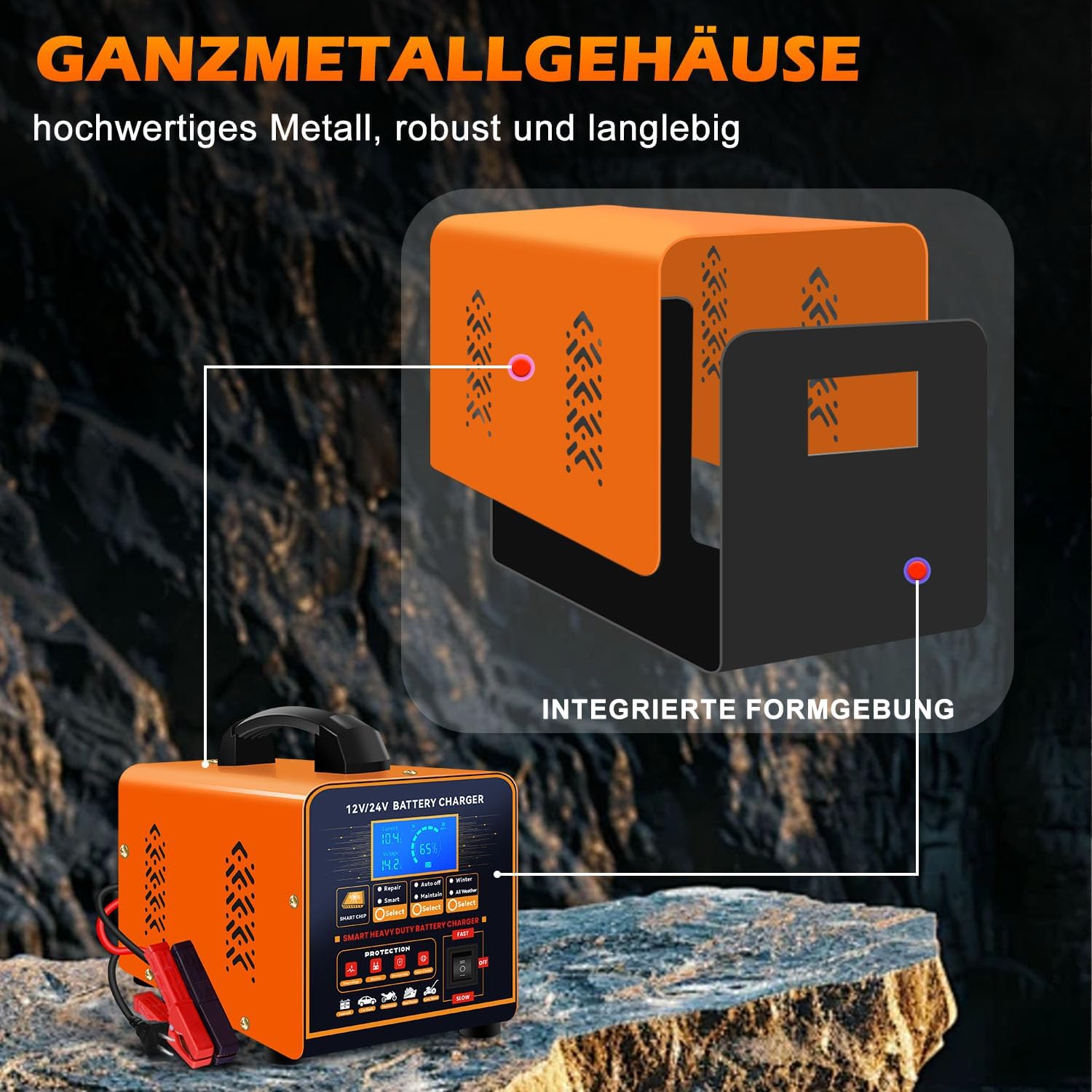 Detalle 2 de SolaMr Autobatterie-Ladegerät 20 A