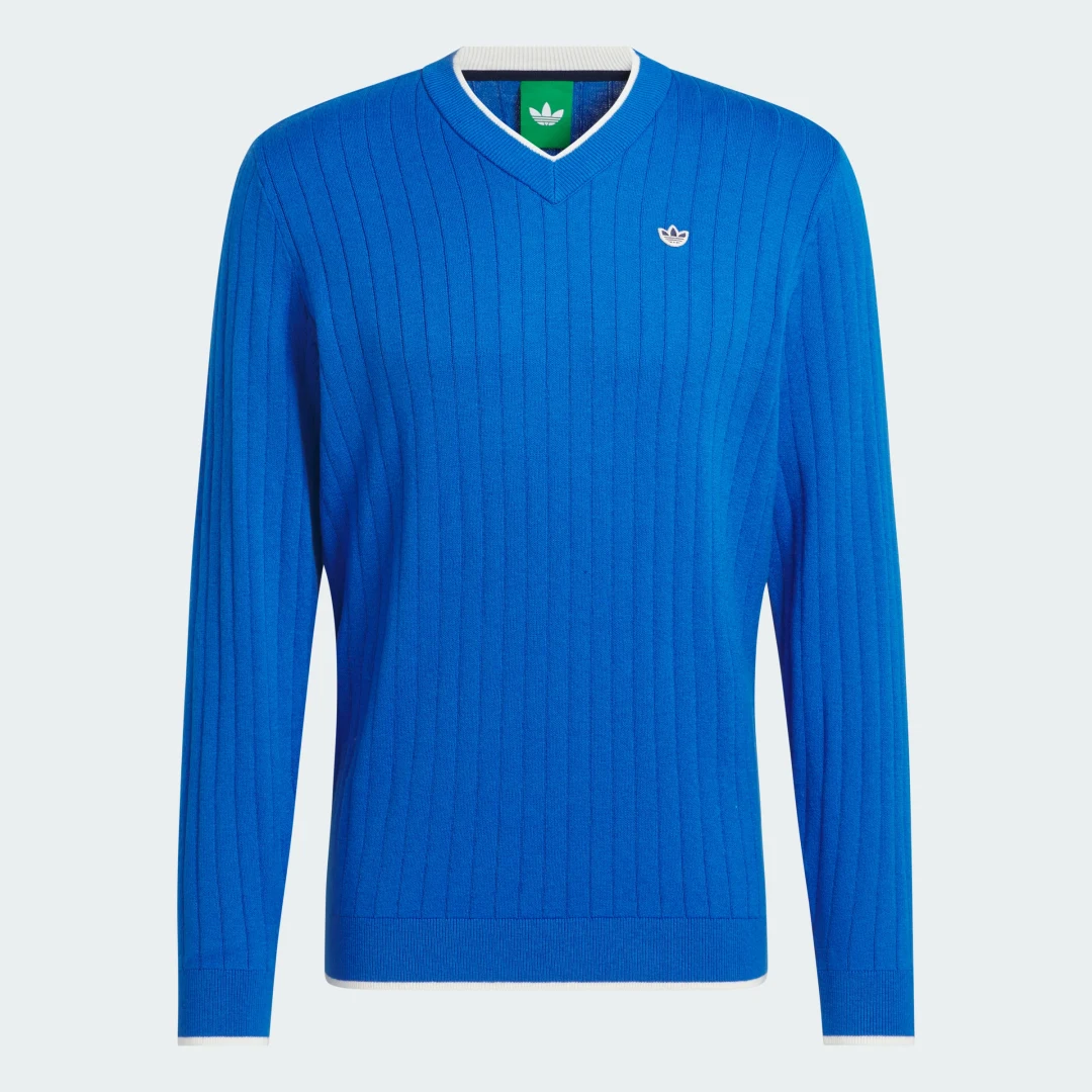 Detalle 2 de Jersey Originals Cashmere Knit de Adidas: comodidad y estilo en azul