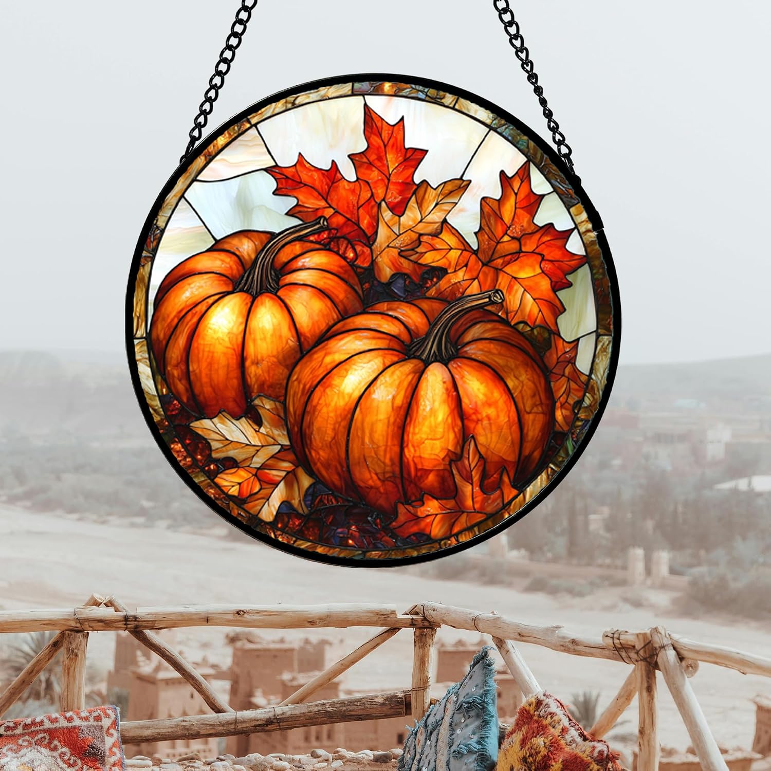 Detalle de Stained Glass Suncatcher, 15-Inch