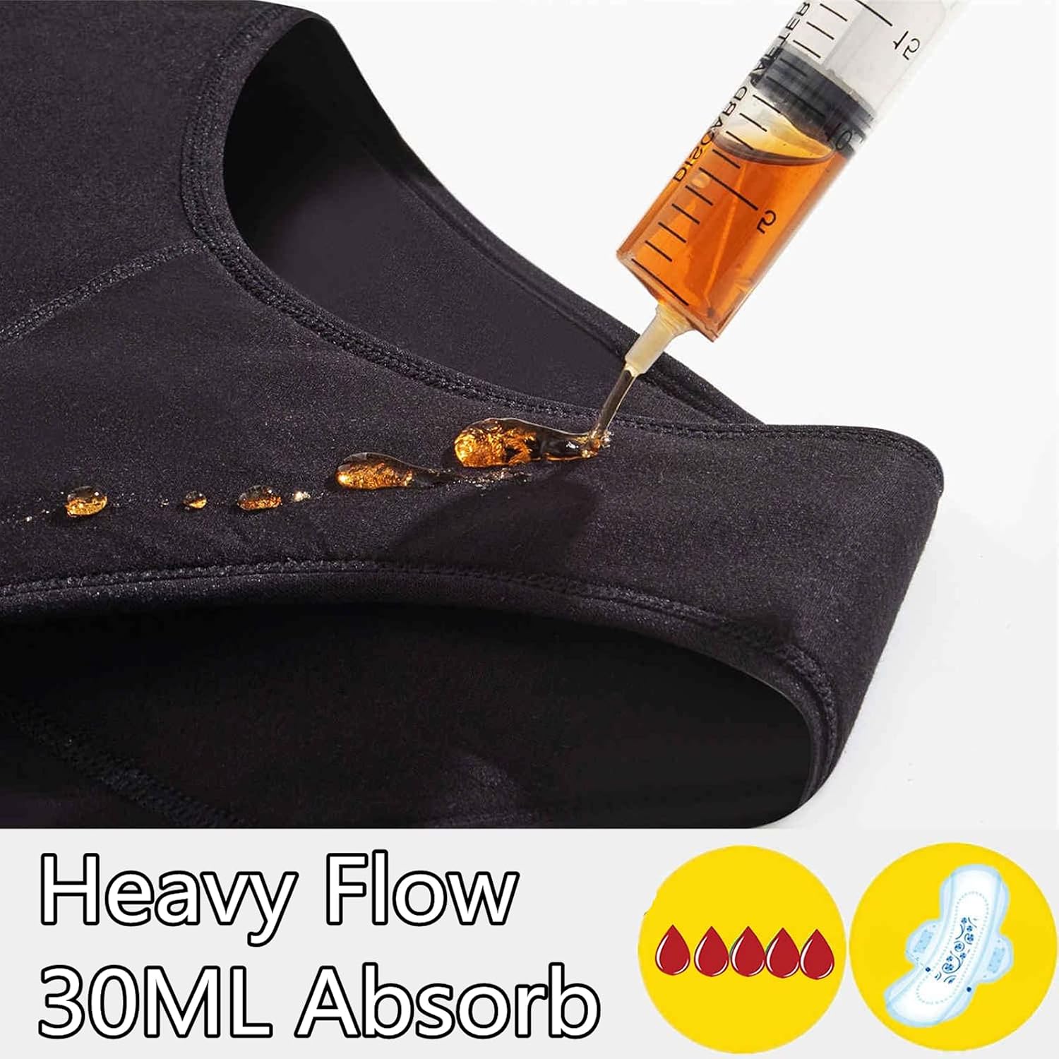 Thumbnail 2 de ZVZK Period Underwear, 30 mL Heavy Flow Absorbency, Four-Layer Design